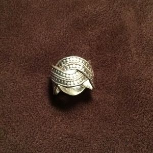 Anna Beck Timor Woven Band Silver Ring Size 7